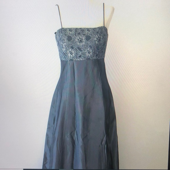 DRESS CRIMSON BY LAWRENCE KURTZ GOWN SIZE 6 GRAY - Picture 3 of 7